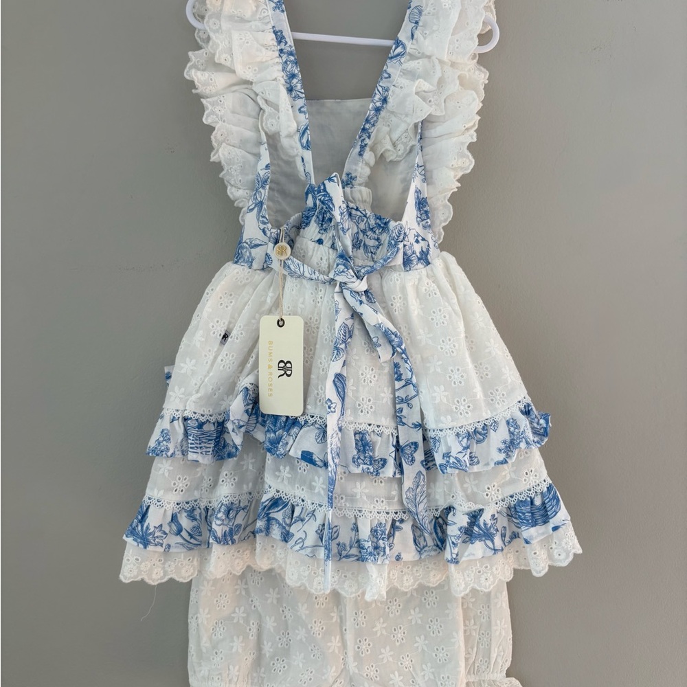 NWT Bums & Roses Eyelet Bunny Matching Set - Picture 2 of 2